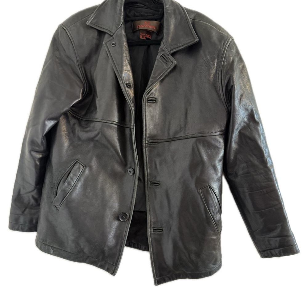 Danier - Men's Black Leather Jacket